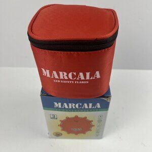 MARCALA 3-Pack LED Safety Flares Batteries Installed